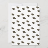 Eenvoudig Modern Eenvoudig Goud Script Afstudeerfe Kaart (Achterkant)