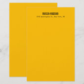 Eenvoudig Modern Eenvoudig Professioneel Amber Gee Briefpapier (Voorkant / Achterkant)