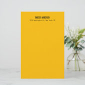 Eenvoudig Modern Eenvoudig Professioneel Amber Gee Briefpapier (Staand voorkant)