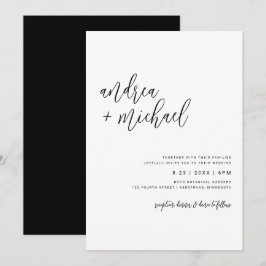 Eenvoudig Modern Eenvoudige Minimalistische Script Kaart