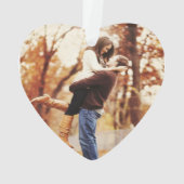 Eenvoudig modern eerste kersthuwelijk ornament (achterkant)