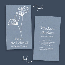 Eenvoudig, modern elastisch lef neutraal blauw mod visitekaartje