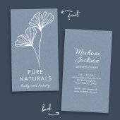 Eenvoudig, modern elastisch lef neutraal blauw mod visitekaartje