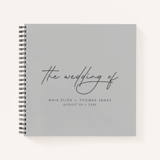 Eenvoudig modern, elegant budgetvriendelijk gastbo notitieboek (Voorkant)