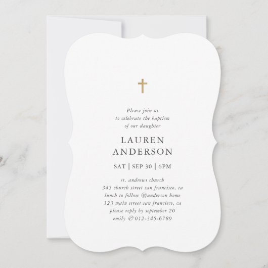 Eenvoudig modern, elegant, grafisch vormig kaart (Voorkant)