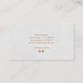 Eenvoudig modern, elegant grijs, mooie, profession visitekaartje (Achterkant)