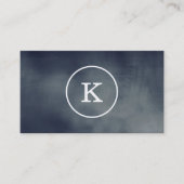 Eenvoudig Modern Elegant Monogram Zwart Krijtbord Visitekaartje (Voorkant)