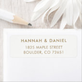 Eenvoudig modern Elegant Return Address Label (Insitu)
