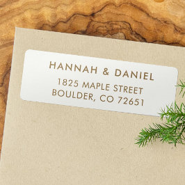 Eenvoudig modern Elegant Return Address Label