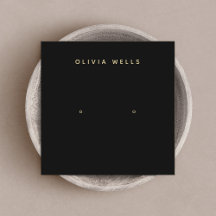 Eenvoudig modern, elegant vierkant zwart beeldsche