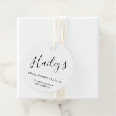 Eenvoudig modern elegant Vrijgezellenfeest Bedankjes Labels (In situ)