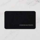 Eenvoudig modern, elegant zwart en wit visitekaartje (Voorkant)