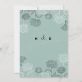 Eenvoudig modern ellegant kalligrafiekscript bruil kaart (Achterkant)