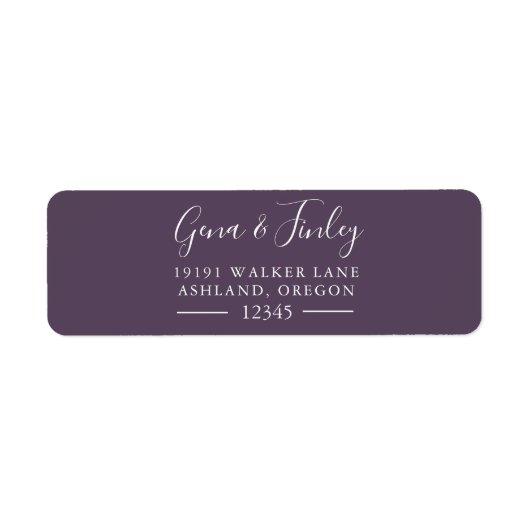  Eenvoudig modern en elegant retouradres Etiket (Voorkant)