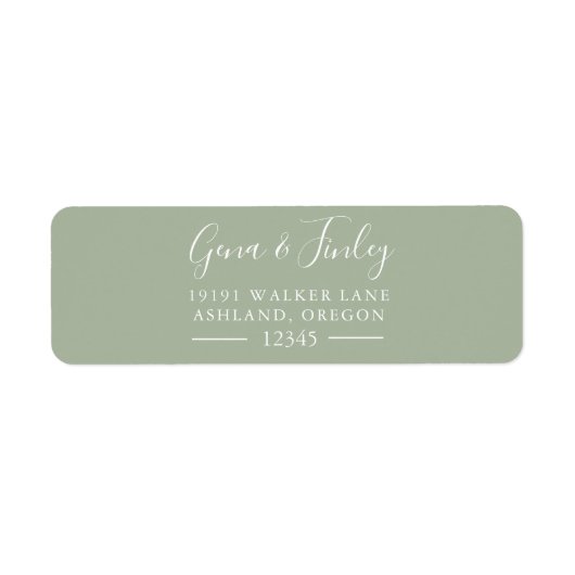  Eenvoudig modern en elegant retouradres Etiket (Voorkant)