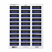 eenvoudig modern en gestreept etiket (Full Sheet)