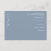 Eenvoudig, modern en klein busje informatiekaartje (Voorkant)