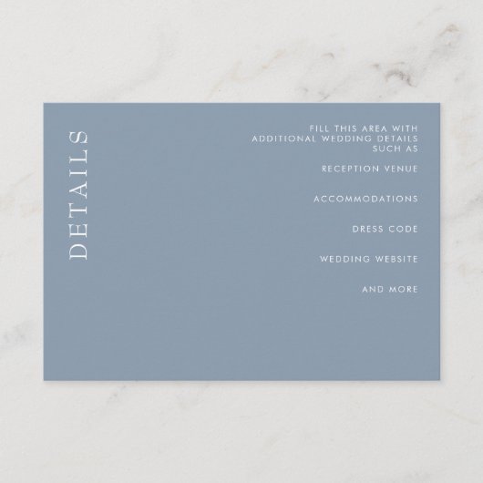 Eenvoudig, modern en klein busje informatiekaartje (Voorkant)