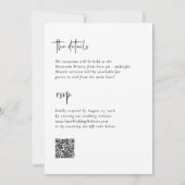 Eenvoudig modern en minimalistisch | Alles in één Kaart (Achterkant)