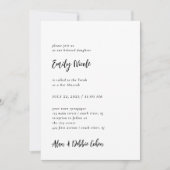 Eenvoudig modern en minimalistisch | Bat Mitzvah Kaart (Voorkant)