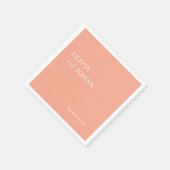 Eenvoudig modern en minimalistisch | bruidspek servet (Hoek)