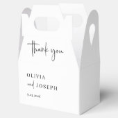 Eenvoudig Modern en Minimalistisch | Bruiloft dank Bedankdoosjes (Geopend)