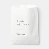 Eenvoudig Modern en Minimalistisch | Bruiloft dank Bedankzakje (Voorkant)