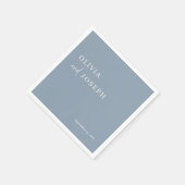 Eenvoudig modern en minimalistisch | Dusty Blue We Servet (Hoek)