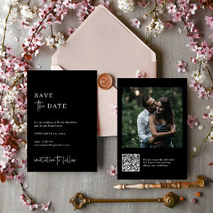 Eenvoudig modern en minimalistisch   Fotobruiloft Save The Date