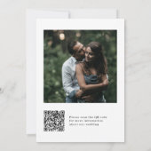Eenvoudig modern en minimalistisch | Grote foto br Save The Date (Achterkant)
