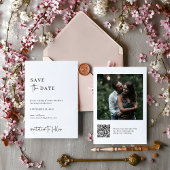 Eenvoudig modern en minimalistisch | Grote foto br Save The Date