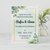 Eenvoudig modern en minimalistisch kaart (Staand voorkant)