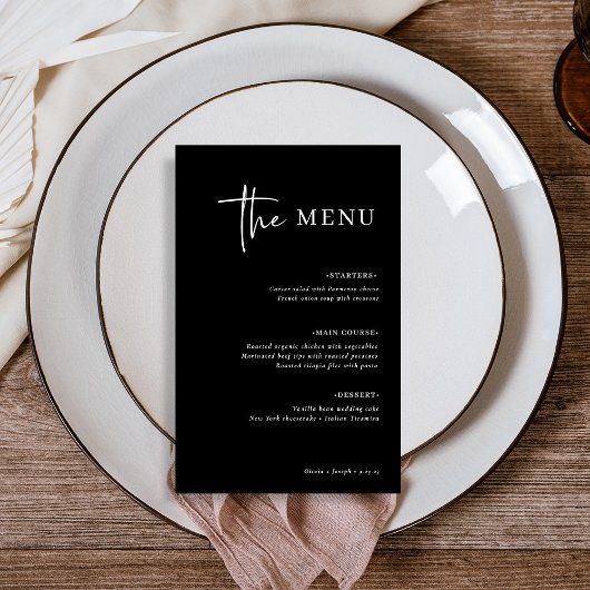 Eenvoudig modern en minimalistisch | Menu Zwart hu