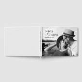 Eenvoudig modern en minimalistisch met foto bruilo gastenboek (Volledig)