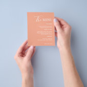 Eenvoudig modern en minimalistisch | Peach Wedding Flyer (Hand)