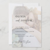 Eenvoudig modern en minimalistisch | Twee foto-bru Kaart (Voorkant)