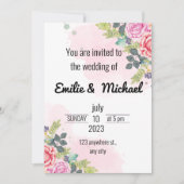 Eenvoudig modern en minimalistisch | Uitnodiging t (Voorkant)