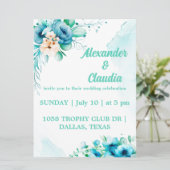 Eenvoudig modern en minimalistisch | Uitnodiging t (Staand voorkant)