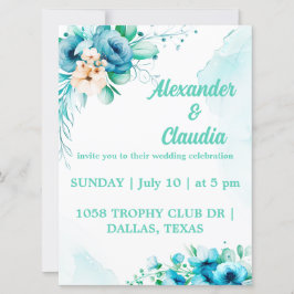 Eenvoudig modern en minimalistisch | Uitnodiging t