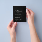 Eenvoudig modern en minimalistisch | Uitnodiging t Flyer (Hand)