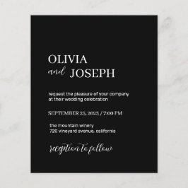 Eenvoudig modern en minimalistisch | Uitnodiging t Flyer