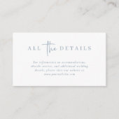 Eenvoudig modern en minimalistisch | Weddengegeven Informatiekaartje (Voorkant)