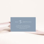 Eenvoudig modern en minimalistisch | Weddengegeven Informatiekaartje
