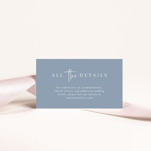 Eenvoudig modern en minimalistisch | Weddengegeven Informatiekaartje