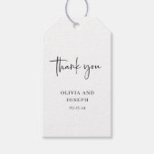 Eenvoudig modern en minimalistisch | Weddenschap Cadeaulabel (Voorkant)