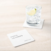 Eenvoudig modern en minimalistisch | Weddenschap Kartonnen Onderzetters (Insitu)