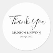 Eenvoudig modern en minimalistisch | Weddenschap Ronde Sticker (Voorkant)