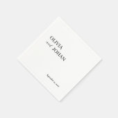 Eenvoudig modern en minimalistisch | Weddenschap Servet (Hoek)