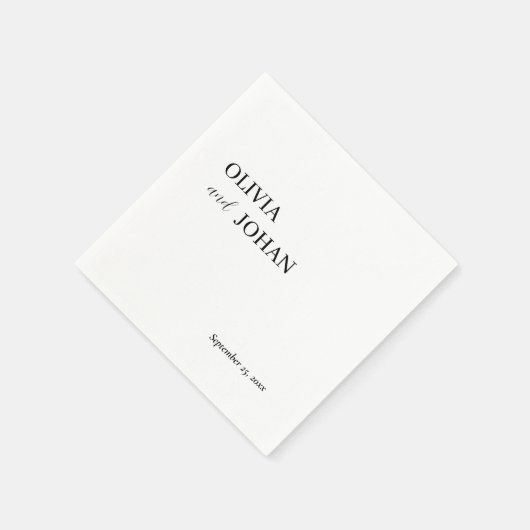 Eenvoudig modern en minimalistisch | Weddenschap Servet (Hoek)