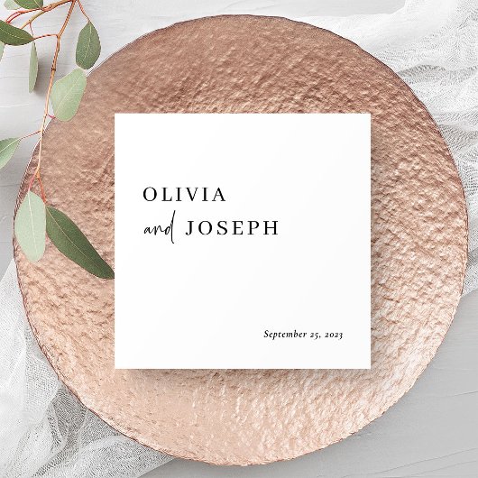 Eenvoudig modern en minimalistisch | Weddenschap Servet